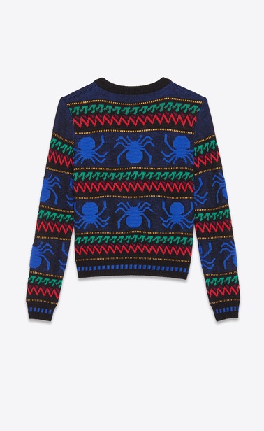 Spider jacquard sweater